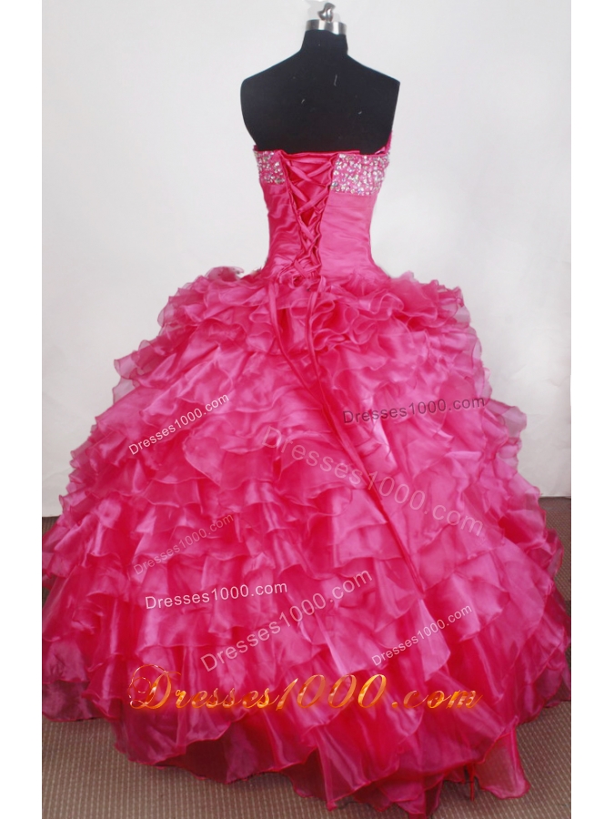 Exquisite Ball Gown Sweetheart Neck Floor-length Quinceanera Dress