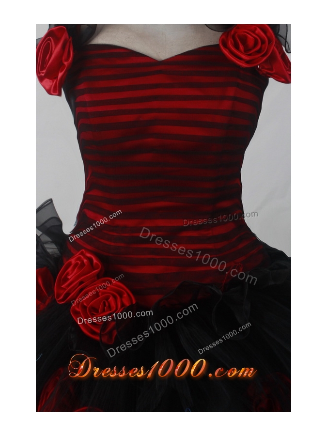 Fashionable Ball Gown Halter Floor-length Black Quincenera Dresses