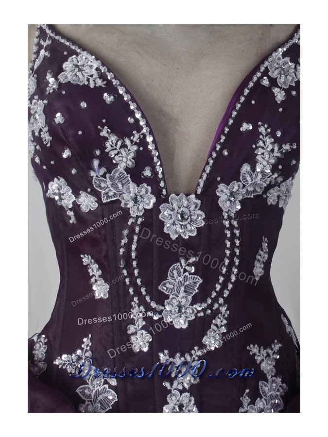 Modest Ball Gown Straps Floor-length Brown Quincenera Dresses