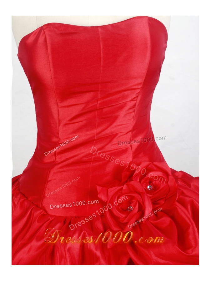 Popular Ball gown Strapless Floor-length Quinceanera Dresses