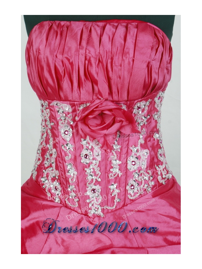 Popular Ball gown Strapless Floor-length Quinceanera Dresses