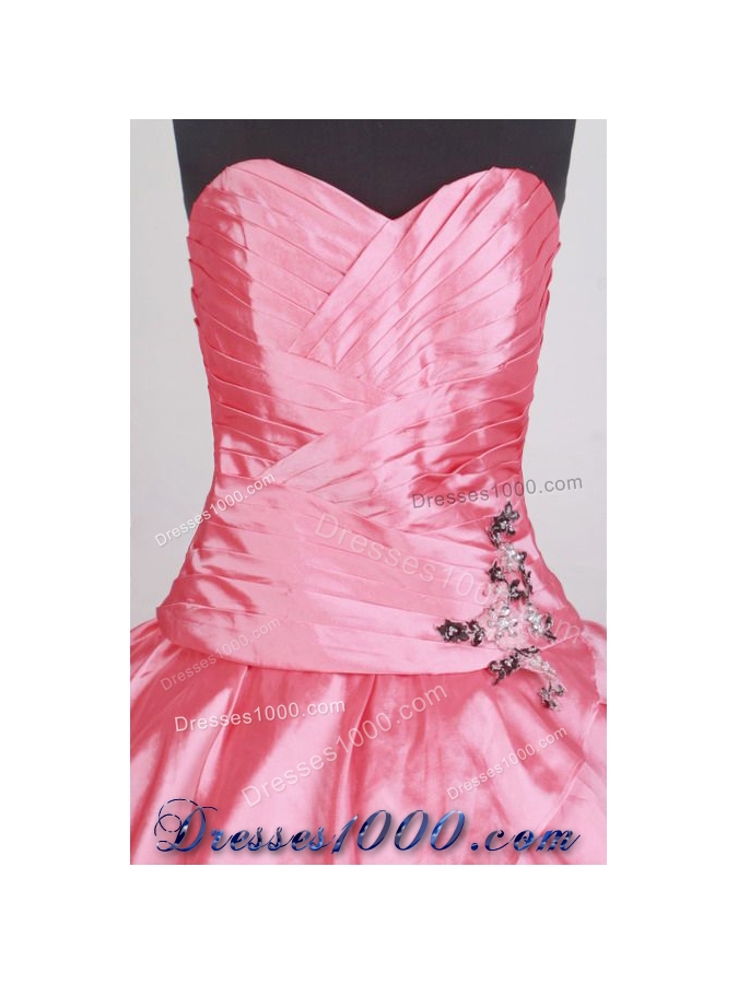Romantic Ball Gown Sweetheart Neck Floor-length Quinceanera Dress