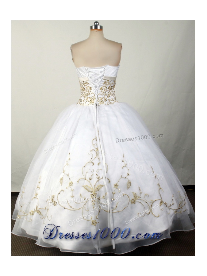 2012 Brand New Ball Gown Strapless Floor-Length Quinceanera Dress