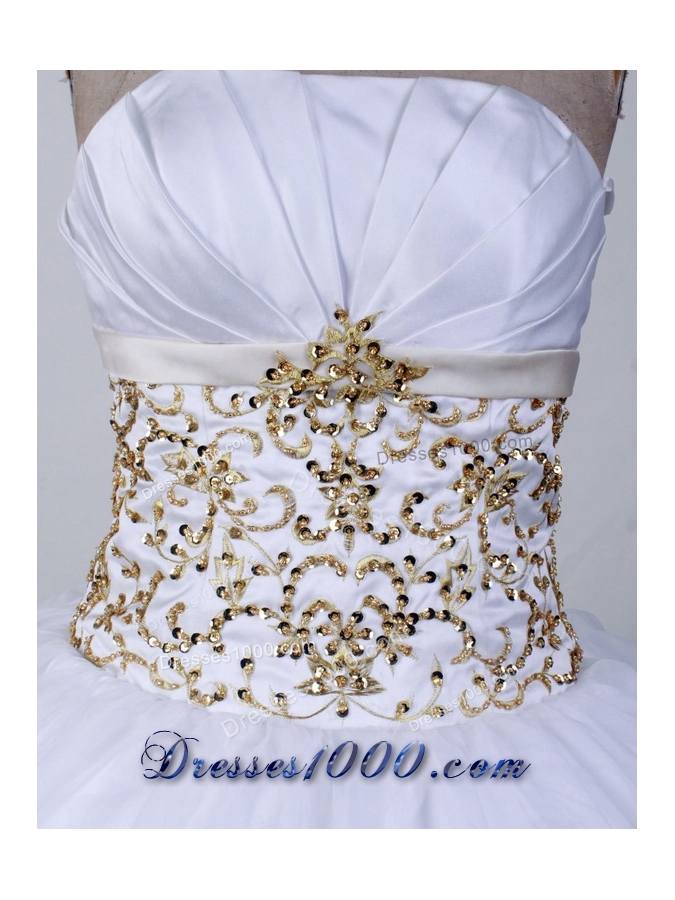 2012 Brand New Ball Gown Strapless Floor-Length Quinceanera Dress