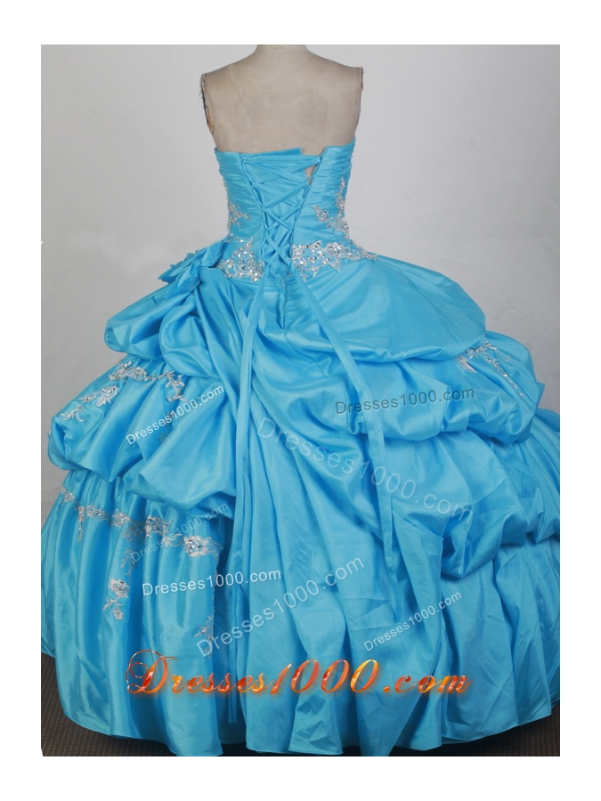 2012 Exquisite Ball Gown Strapless Floor-Length Quinceanera Dress