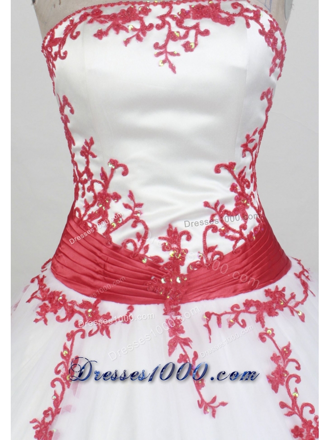 2012 Exquisite Ball Gown StraplessFloor-Length Quinceanera Dress