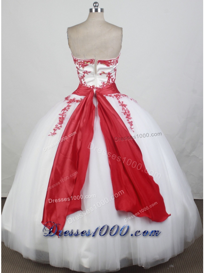 2012 Exquisite Ball Gown StraplessFloor-Length Quinceanera Dress