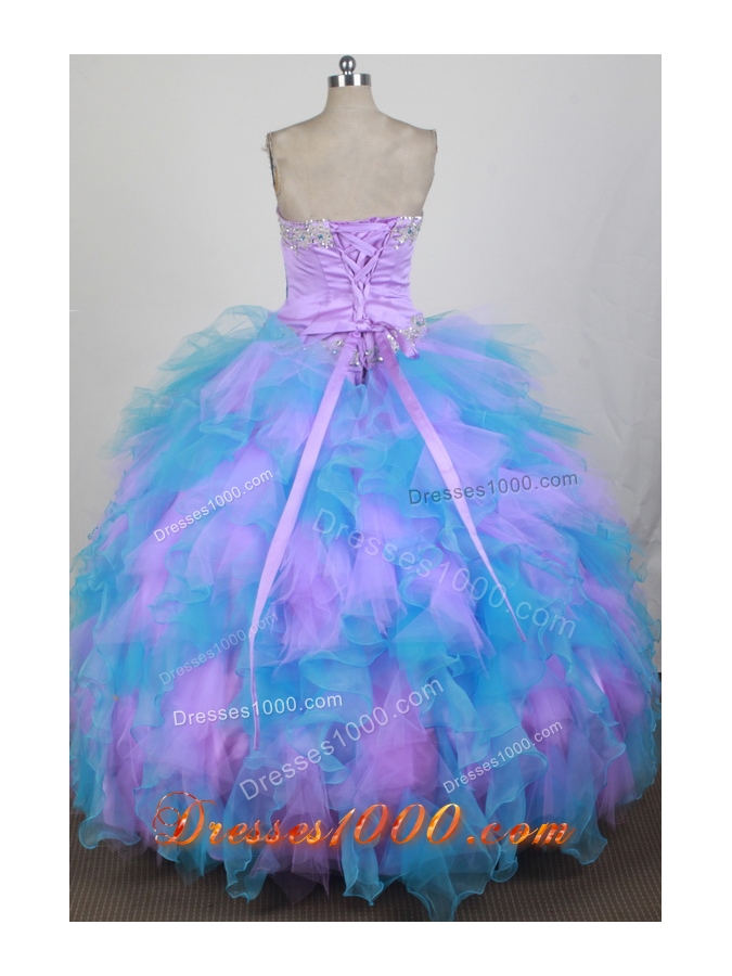2012 Exquisite Ball Gown Sweetheart Neck Floor-Length Quinceanera Dresses