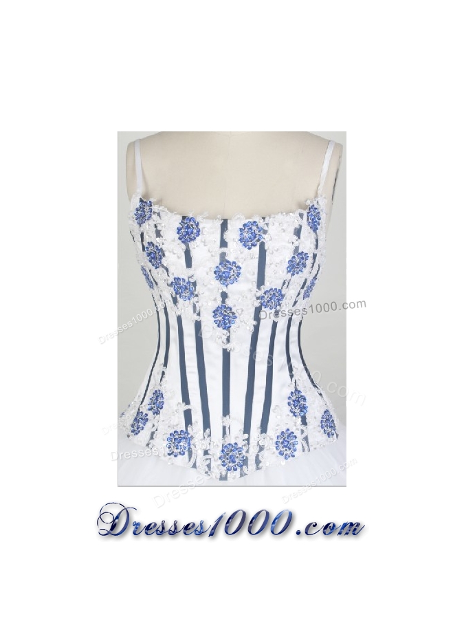 2012 Luxurious A-Line Straps Floor-Length Quinceanera Dresses