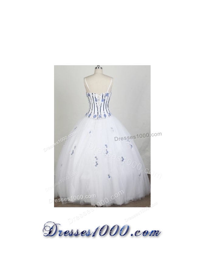 2012 Luxurious A-Line Straps Floor-Length Quinceanera Dresses