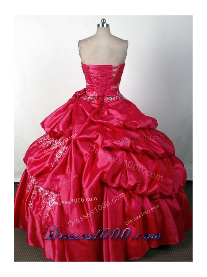 2012 Luxurious Ball Gown Strapless Floor-Length Quinceanera Dress