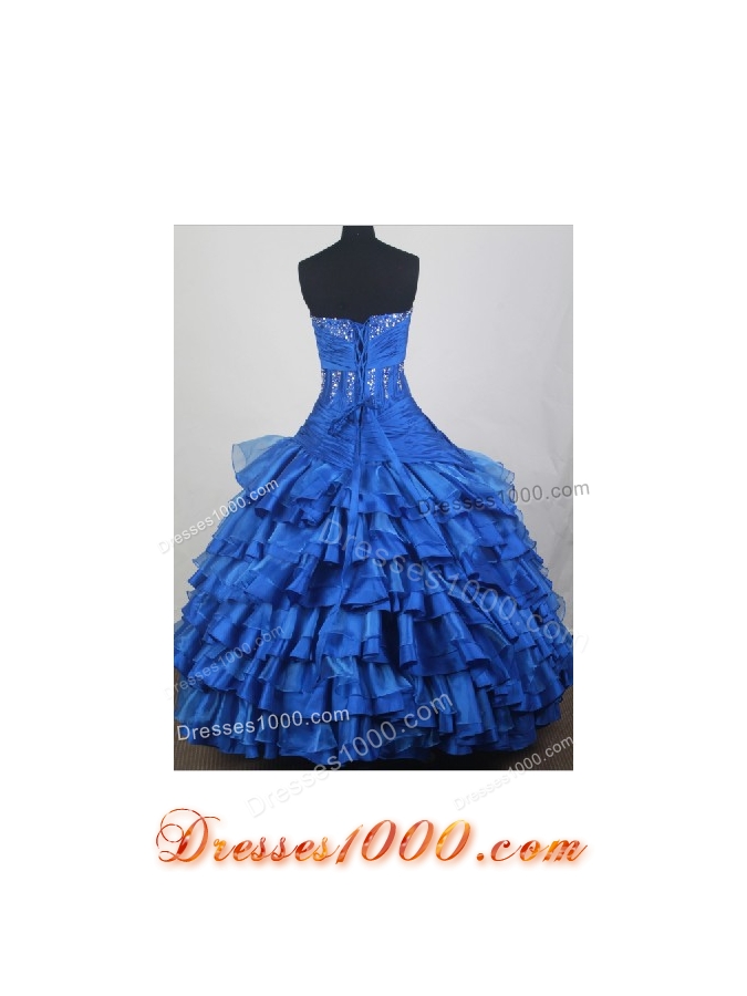 2012 Modest Ball Gown Sweetheart Neck Floor-Length Quinceanera Dresses