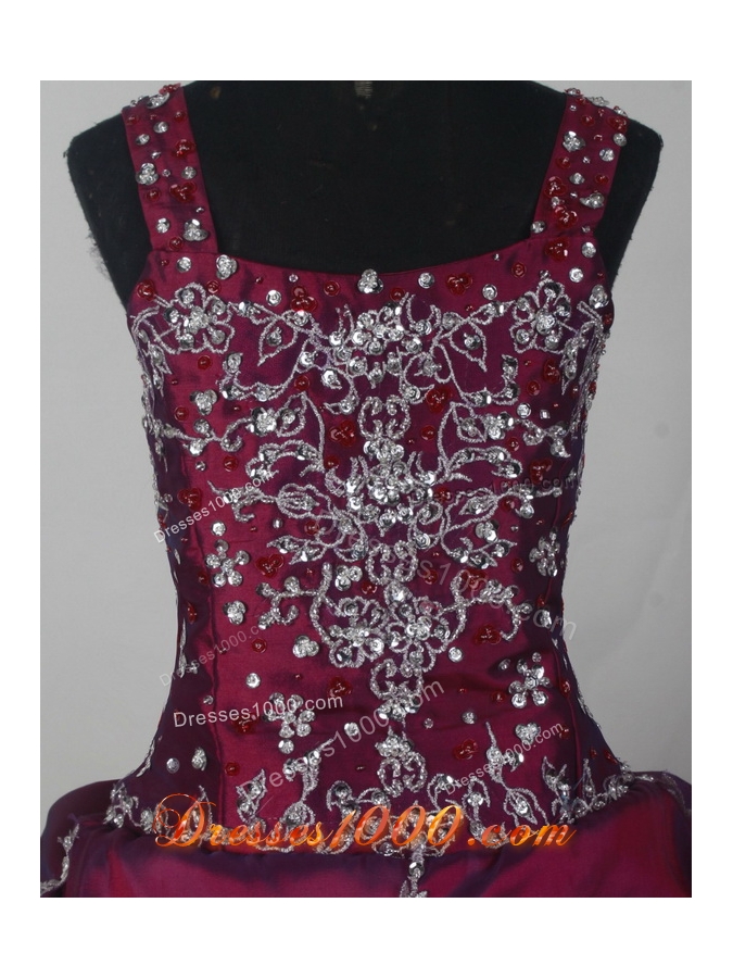 2012 Popular Ball Gown Strapless Floor-Length Quinceanera Dresses