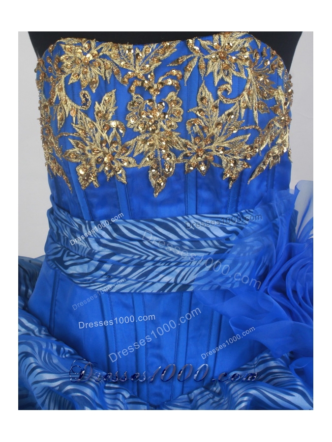 2012 Popular Ball Gown Strapless loor-Length Quinceanera Dress