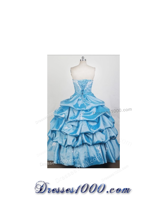 2012 Pretty Ball Gown Strapless Floor-Length Quinceanera Dresses Style JP42627