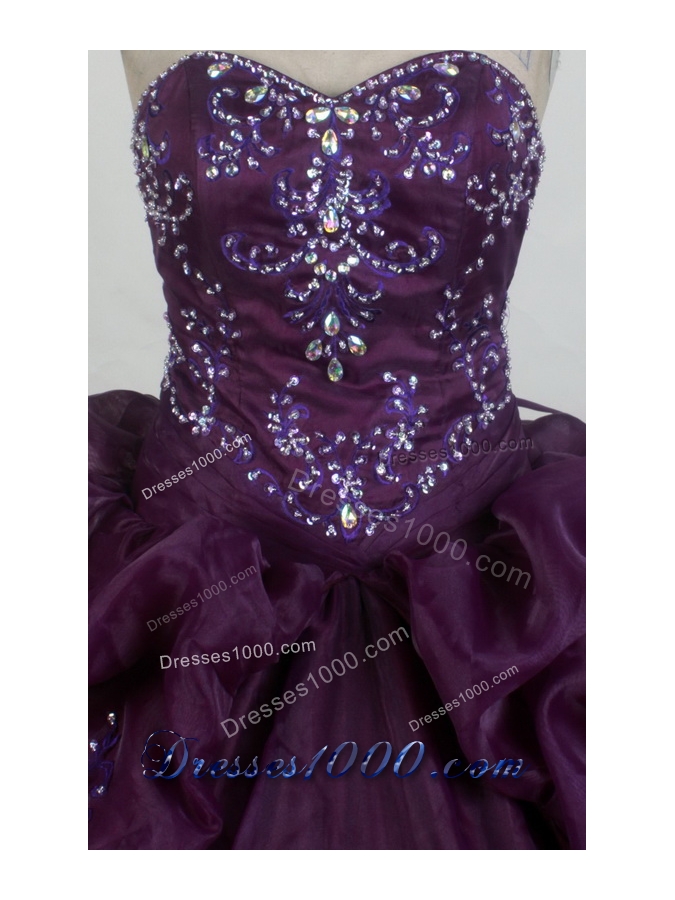 2012 Unique Ball Gown Sweetheart Floor-Length Quinceanera Dress