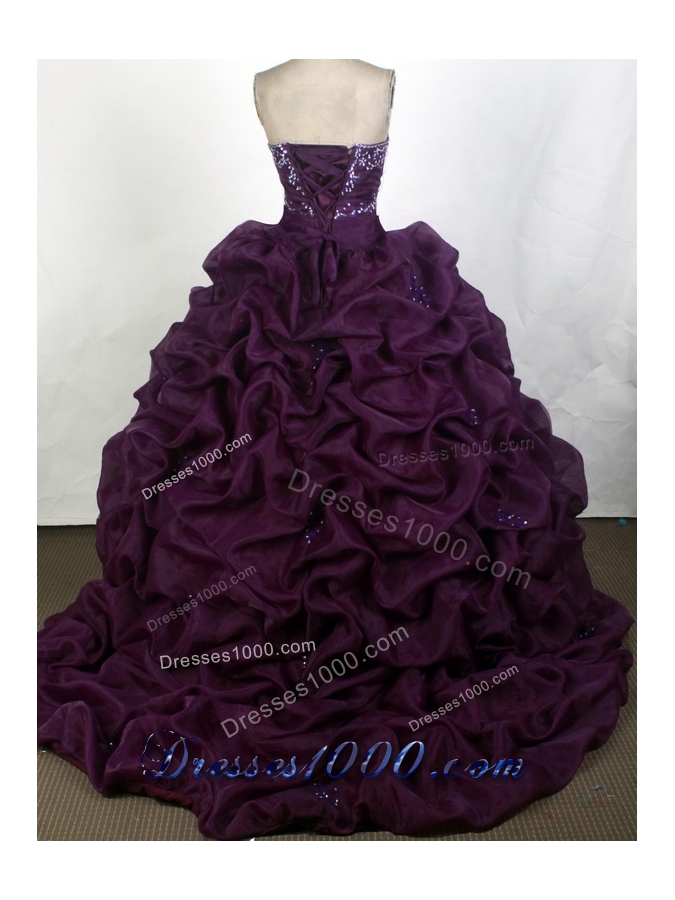 2012 Unique Ball Gown Sweetheart Floor-Length Quinceanera Dress