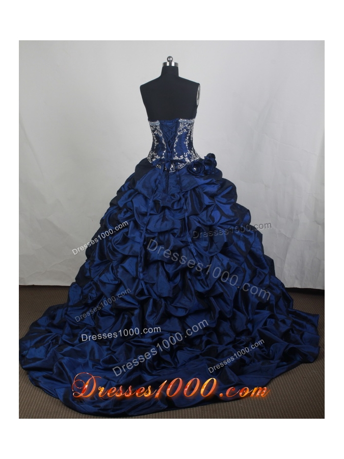 Beautiful Ball gown Sweetheart-neck Chapel Train Quinceanera Dresses