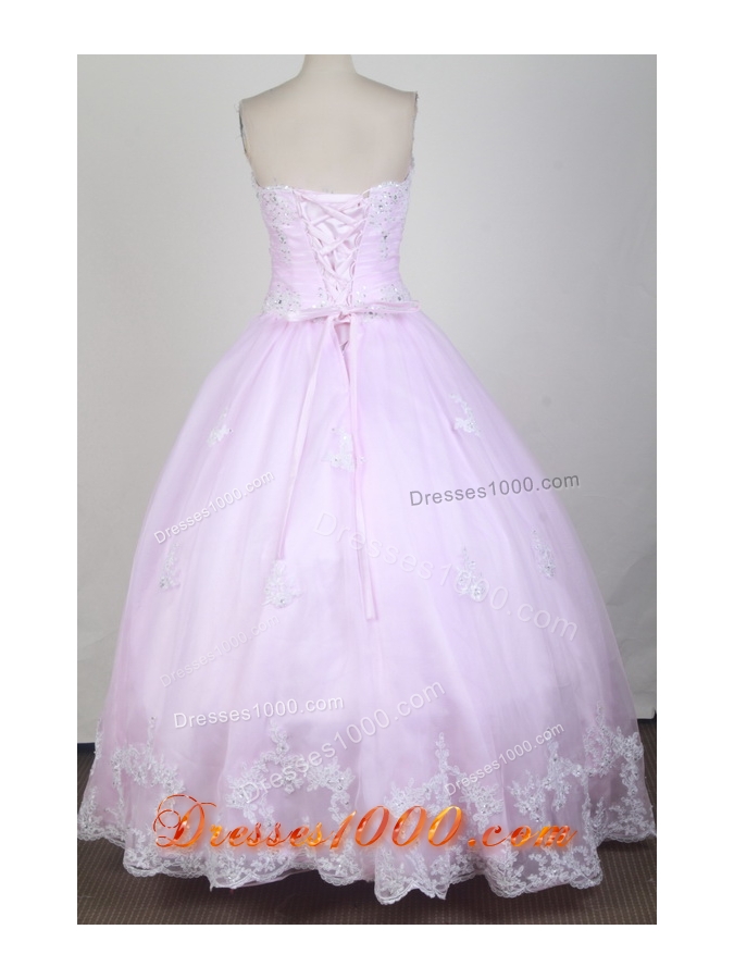 Classical Ball Gown Strapless Floor-length Quinceanera Dress