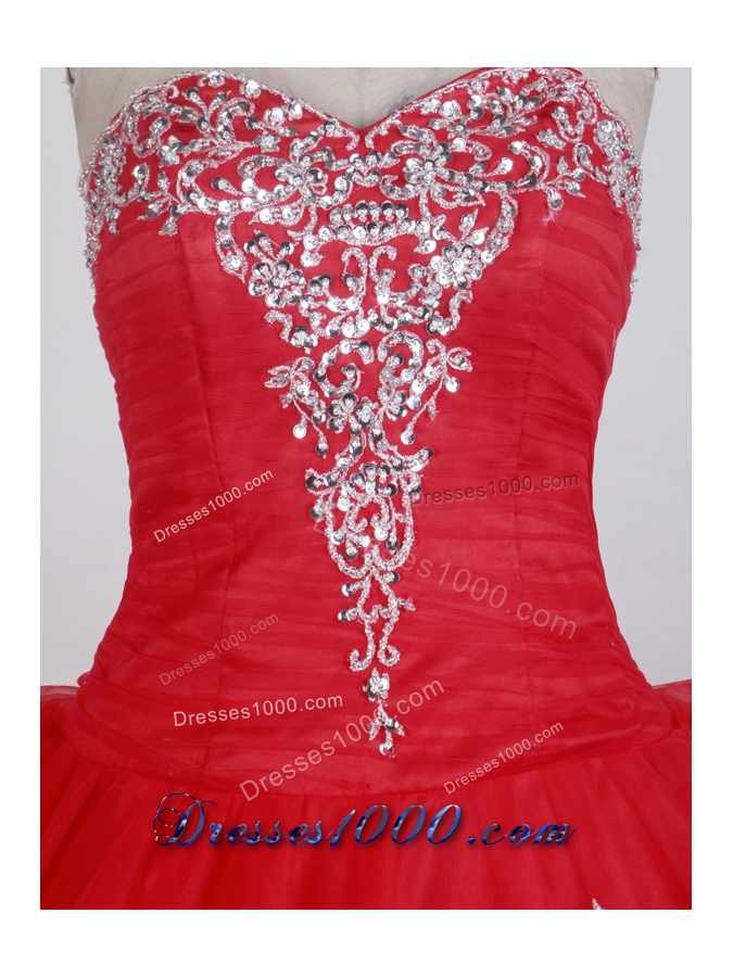 Classical Ball Gown Sweetheart Floor-length Quinceanera Dress