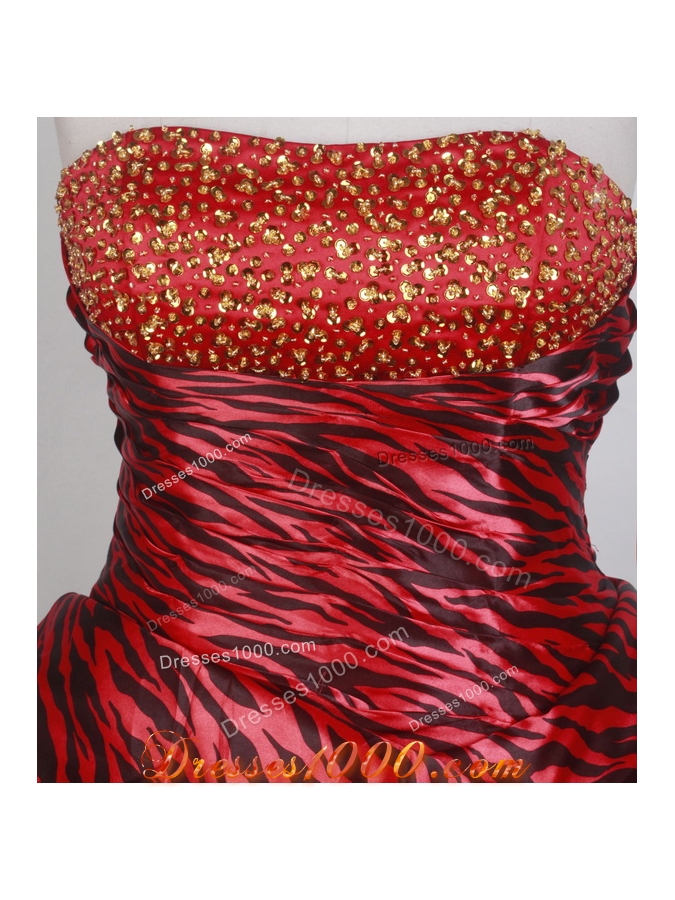 Gorgeous A-line Strapless Floor-length Quinceanera Dress