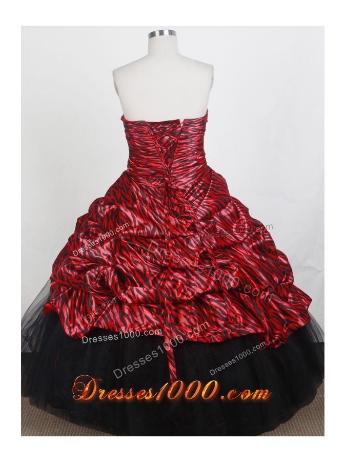 Gorgeous A-line Strapless Floor-length Quinceanera Dress