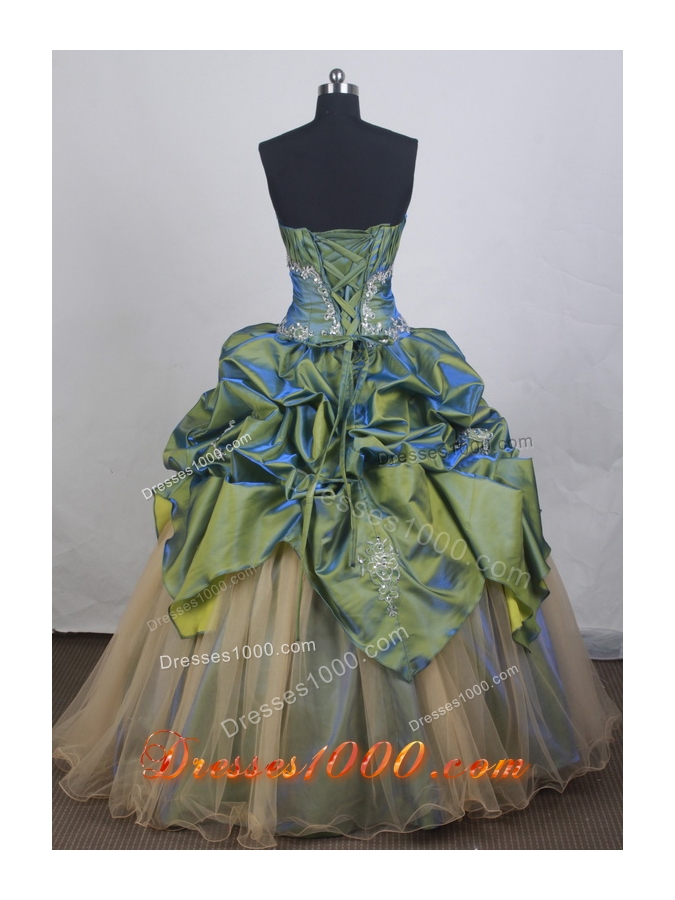 Lovely Ball gown Strapless Floor-length Quinceanera Dresses