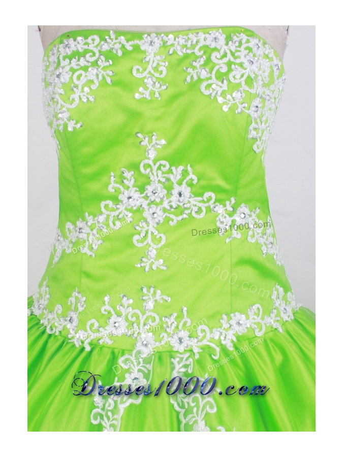 Luxurious Ball Gown Strapless Floor-length Quinceanera Dress