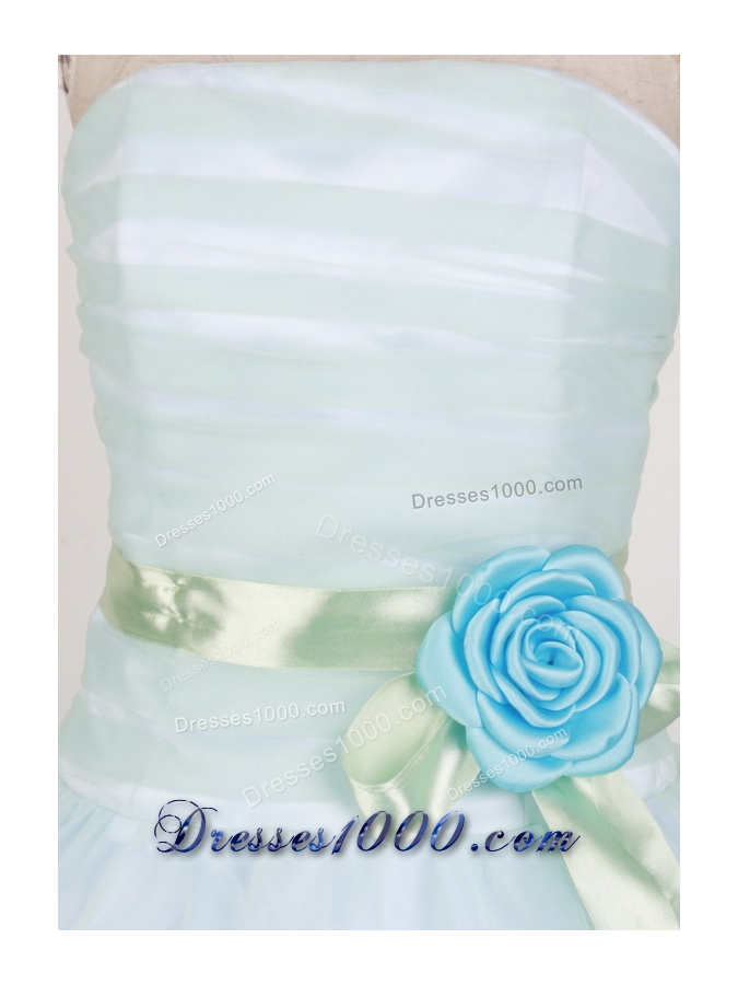 Modest Ball Gown Strapless Floor-length White Quinceanera Dress