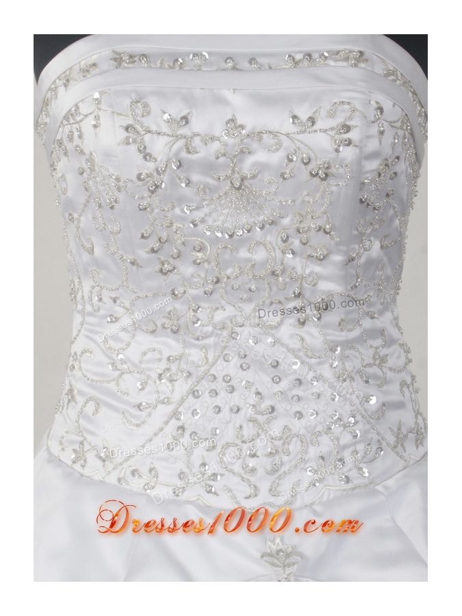 Perfect Ball Gown Strapless Floor-length White Quinceanera Dress