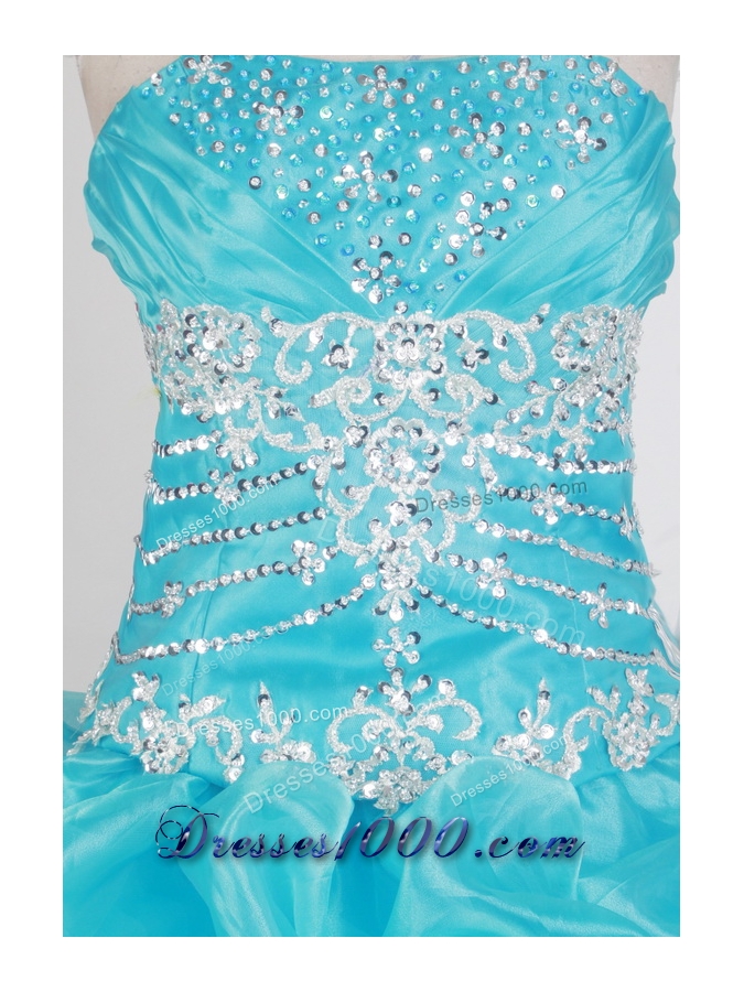 Pretty Ball Gown Strapless Floor-length Quinceanera Dress