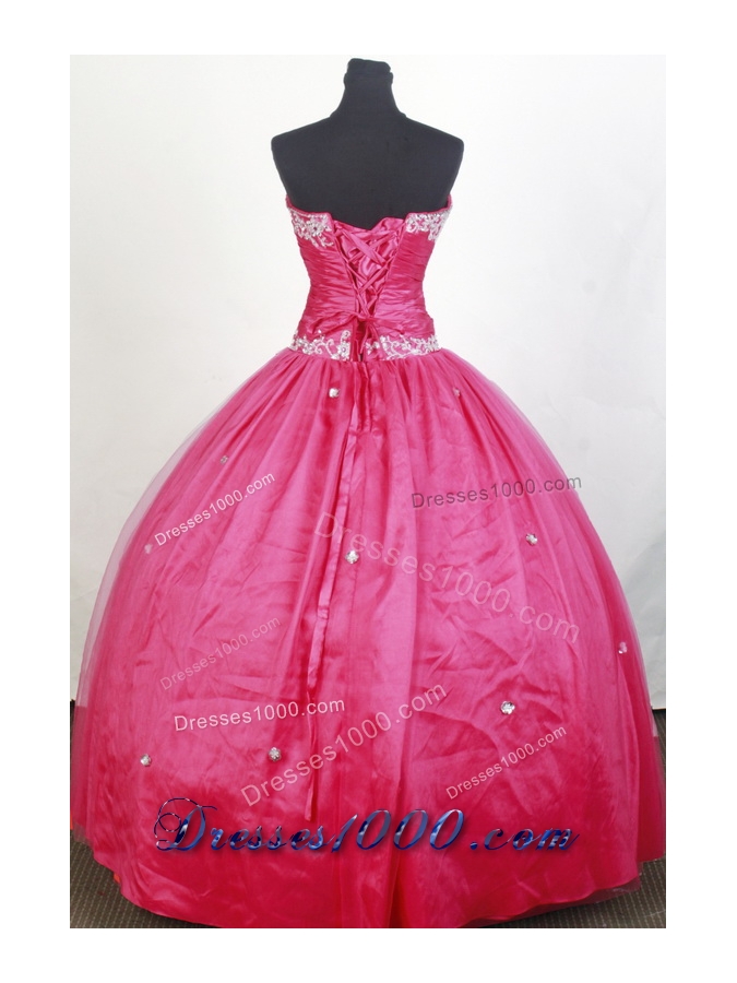 Simple Ball Gown Strapless Floor-length Quinceanera Dress