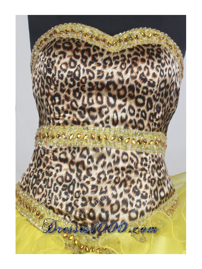 Unique Ball gown Sweetheart-neck Chapel Train Quinceanera Dresses