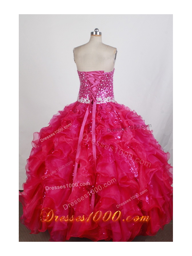 Exquisite Ball Gown Strapless Floor-length Quinceanera Dress