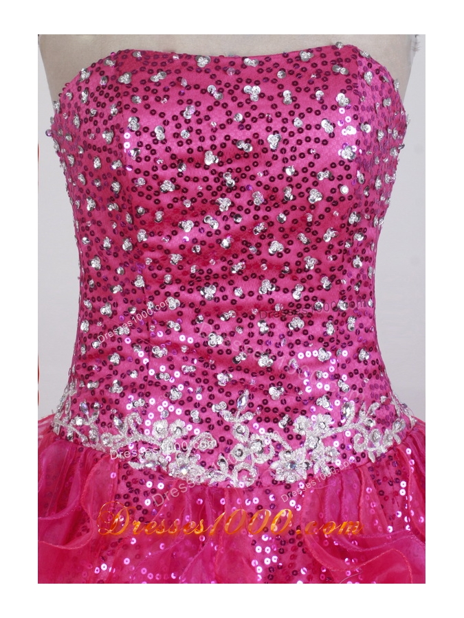 Exquisite Ball Gown Strapless Floor-length Quinceanera Dress