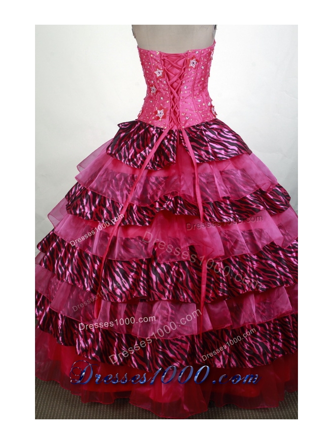 Exquisite Ball Gown Strapless Floor-length Quinceanera Dress