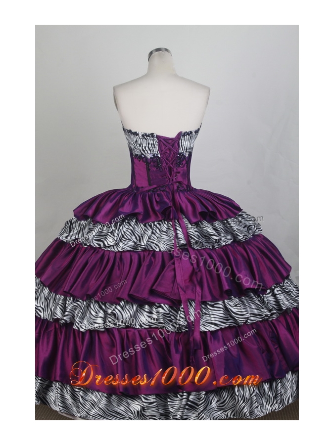 Exquisite Ball Gown Sweetheart Floor-length Quinceanera Dress