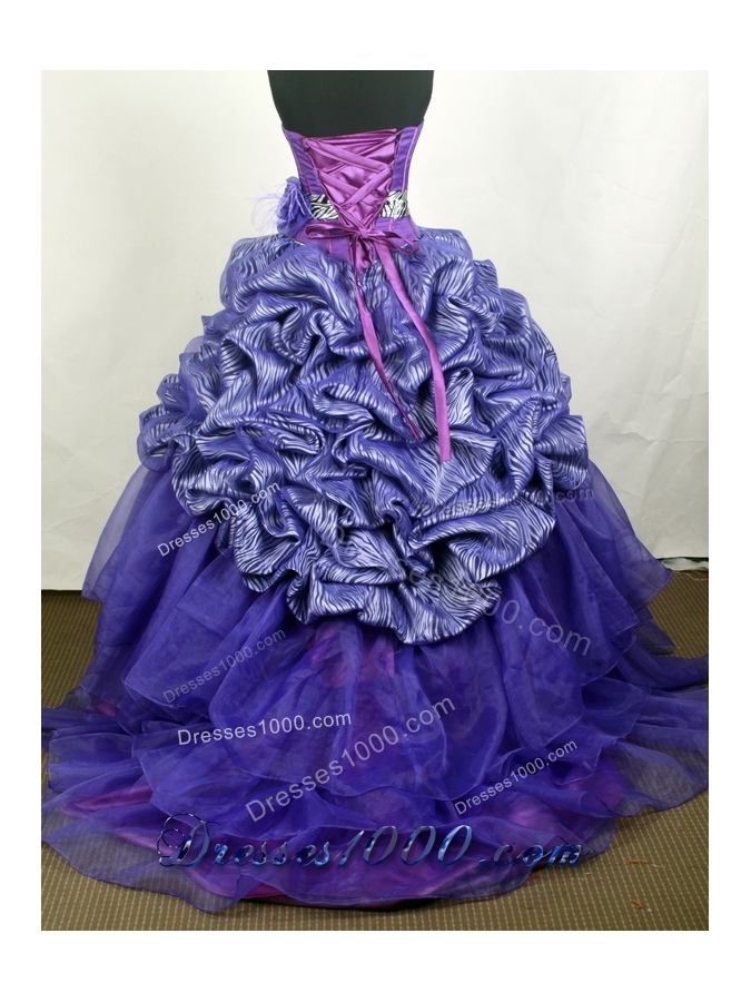 Modest Ball Gown Strapless Floor-length Quinceanera Dress