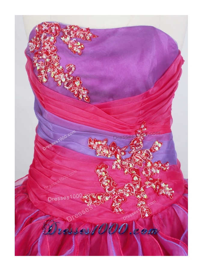 Popular Ball Gown Strapless Floor-length Quinceanera Dress