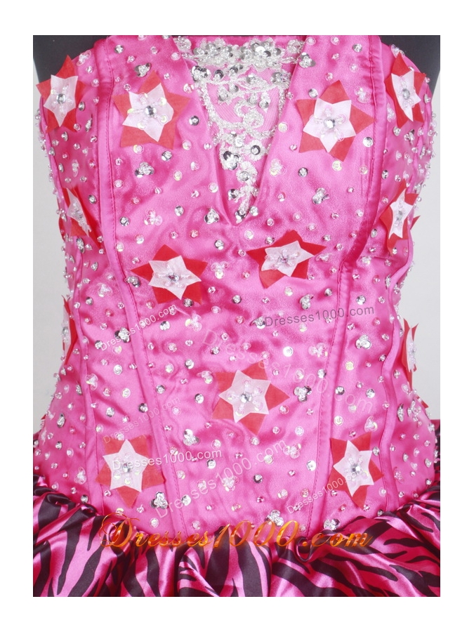 Pretty Ball Gown Strapless Floor-length Quinceanera Dress