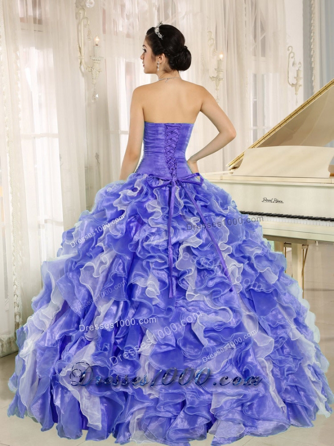 2013 Sweetheart Quinceanera Dress with Beading and Ruffles