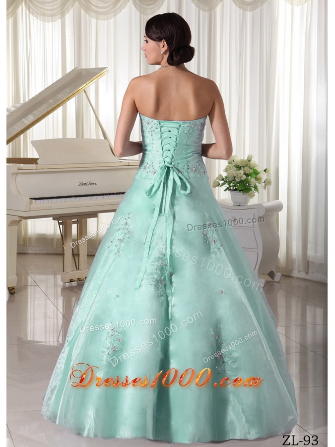 Lovely Quinceanera Dress with Appliques Beading in Princess Style