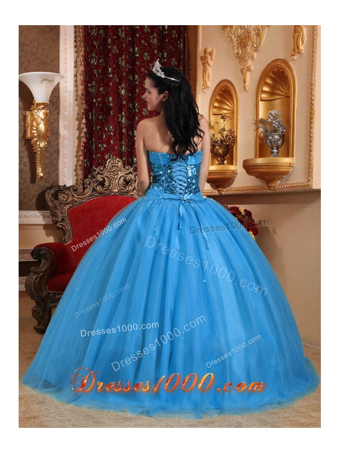 Popular Ball Gown Sweetheart Quinceanera Dress with Tulle Beading