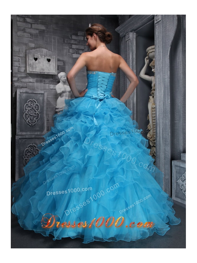 Beautiful Sweetheart 2014 Quinceanera Dress with Beading Appliques