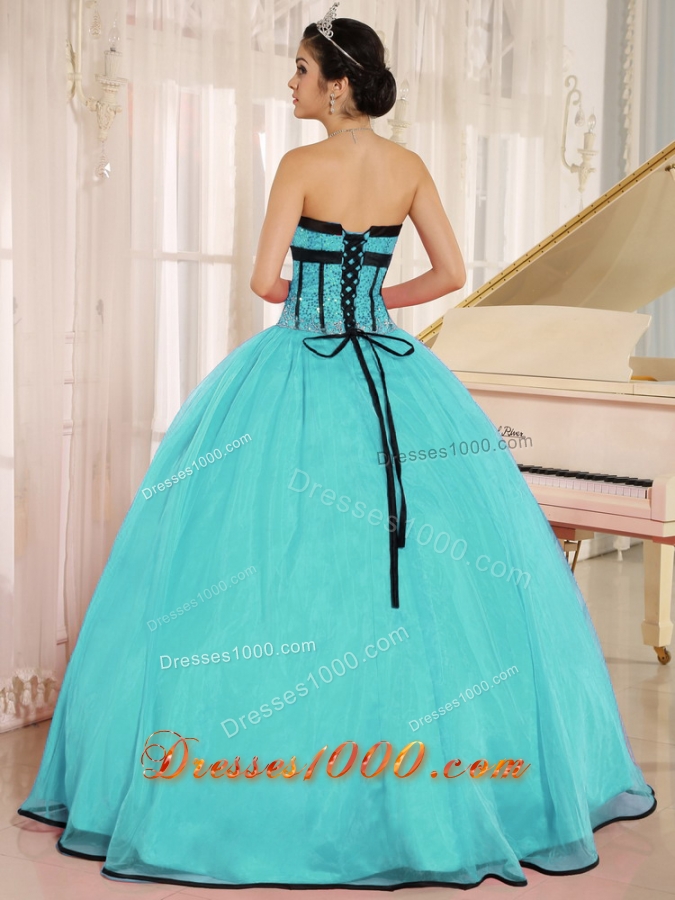 2014 Aqua Blue Sweetheart Perfect Qunceanera Dress With Beading