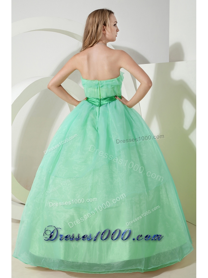 2014 Blue Princess Strapless Beading Quinceanera Dresses with Embroidery
