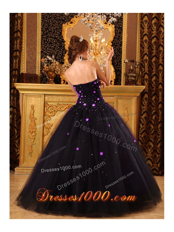 2014 Popular PuffyBeading Quinceanera Dresses Strapless with Appliques