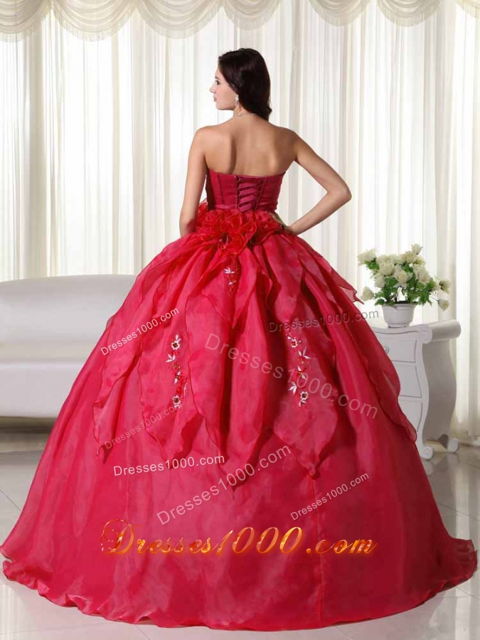 Fashionable Puffy Strapless Quinceanera Dresses with Appliques