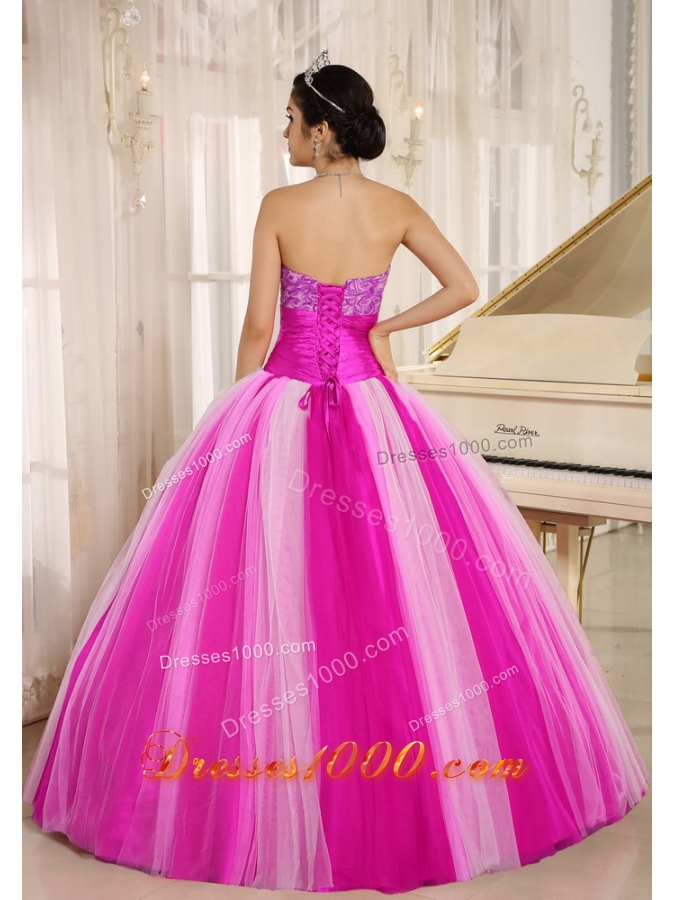 Multi-color 2014 New Arrival Strapless Quincanera Dresses with Lace-up