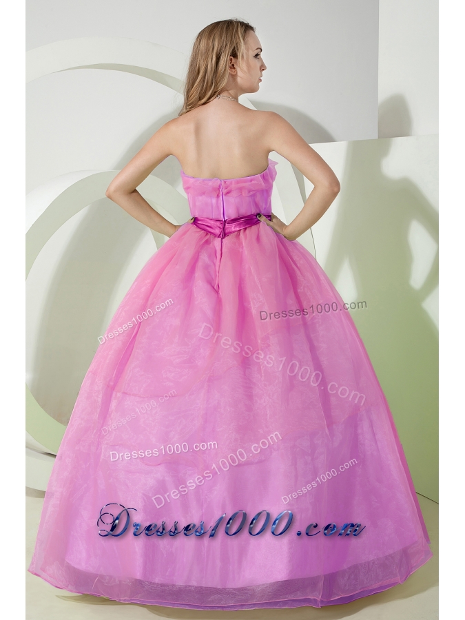 Simple Ball Gown Strapless Beading and Embroidery Dress For Quinceanera